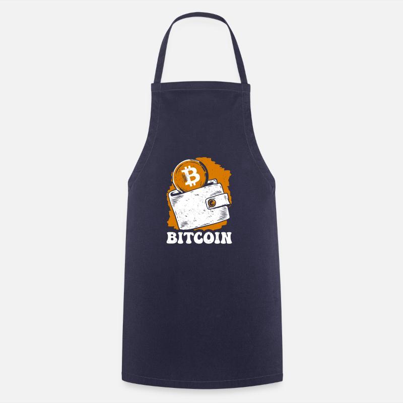 Bitcoin - Cooking Apron - navy