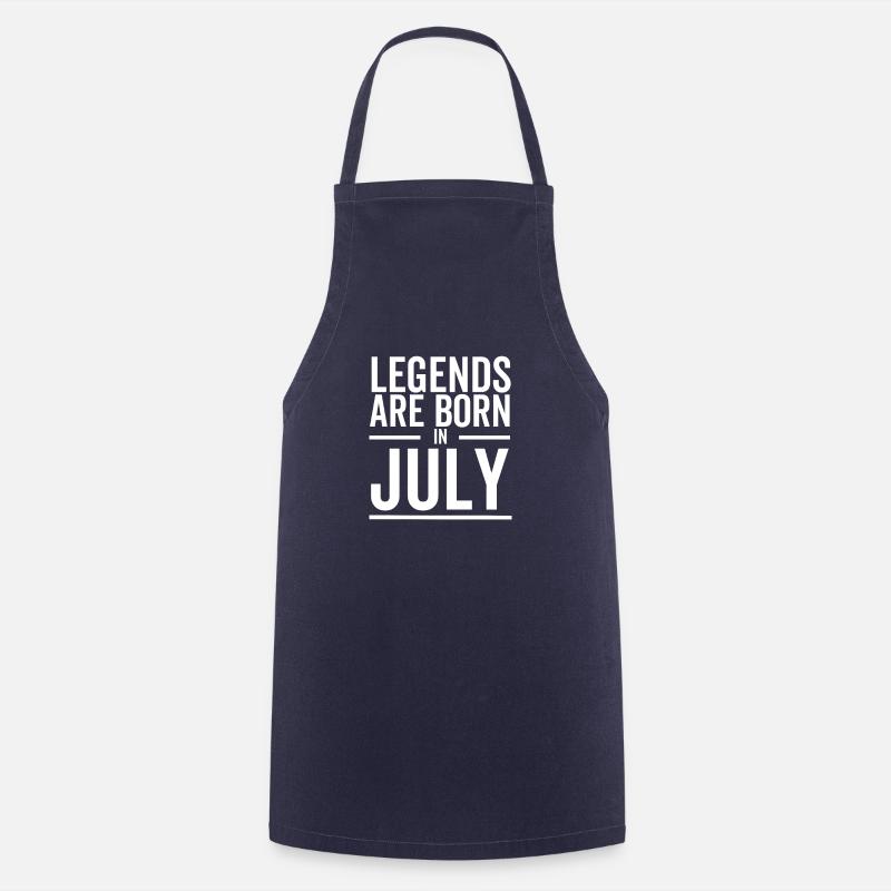 Legends Are Born in July - Cooking Apron - navy