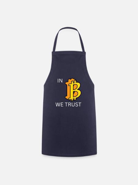 In Bitcoin we Trust - Kochschürze - Navy