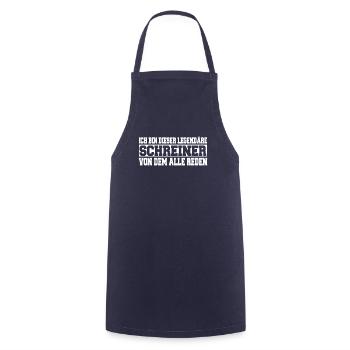 Herren Bin dieser legendäre Schreiner Spruch - Kochschürze - Navy - Vorne - AI Model Male 185 dark (185cm)