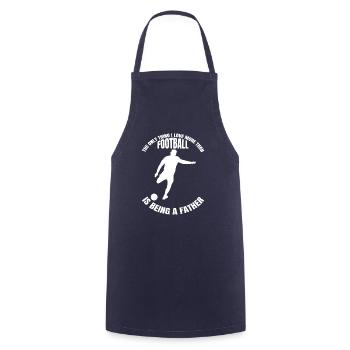 Football Team Dad Football Father Football Design - Cooking Apron - navy - Front - AI Model Male 185 dark (185cm)