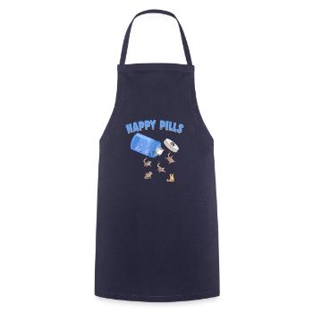 Happy Pills Sugar Bears Drôle de Sugar Gliders Lover - Tablier de cuisine - marine - Devant - AI Model Male 185 dark (185cm)