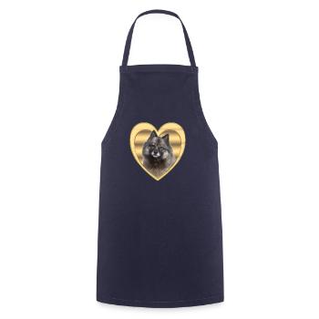 Eurasier - Dog Lovers - Dogs Heart - Cooking Apron - navy - Front - AI Model Male 185 dark (185cm)