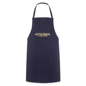 I Do Knitting With Porcupines As My Knitting Chill - Cooking Apron - navy - Front - AI Model Male 185 dark (185cm)