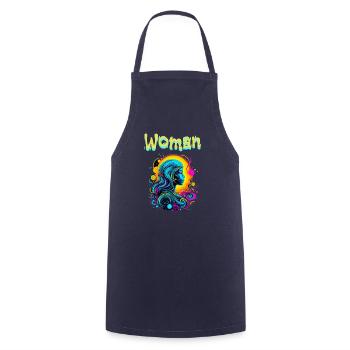 Woman - Tablier de cuisine - marine - Devant - AI Model Male 185 dark (185cm)