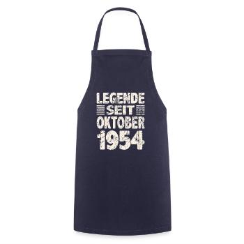 Oktober 1954 Legende seit 69 Jahren Mann Frau - Kochschürze - Navy - Vorne - AI Model Male 185 dark (185cm)