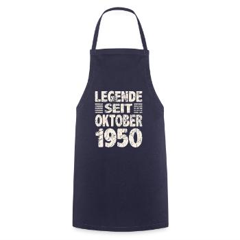 Oktober 1950 Legende seit 73 Jahren Mann Frau - Kochschürze - Navy - Vorne - AI Model Male 185 dark (185cm)