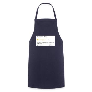 Würstchen und Kartoffelsalat - Kochschürze - Navy - Vorne - AI Model Male 185 dark (185cm)