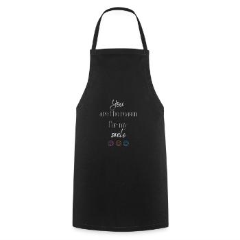 Smile - Cooking Apron - black - Front - AI Model Male 185 dark (185cm)