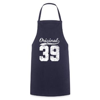 39 Original 85 Ans Homme Femme Anniversaire - Tablier de cuisine - marine - Devant - AI Model Male 185 dark (185cm)