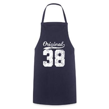 38 Original 86 Ans Homme Femme Anniversaire - Tablier de cuisine - marine - Devant - AI Model Male 185 dark (185cm)