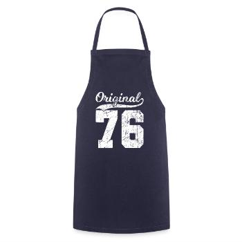 76 Original 48 Ans Homme Femme Anniversaire - Tablier de cuisine - marine - Devant - AI Model Male 185 dark (185cm)