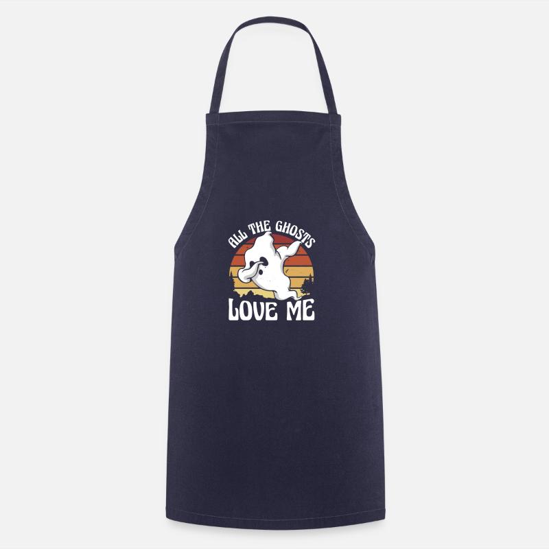 Ghostly Affection Sunset - Cooking Apron - navy