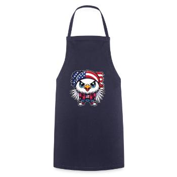Amerikanische Flagge Teenager Adler - Kochschürze - Navy - Vorne - AI Model Male 185 dark (185cm)