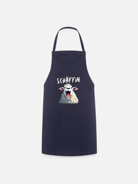 Schäffin - Chefin - Feminin, Anführerin, Bossin - Kochschürze - Navy