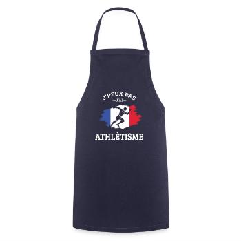Ich kann nicht Ich Leichtathletik Athlet Läufer Lustig - Kochschürze - Navy - Vorne - AI Model Male 185 dark (185cm)