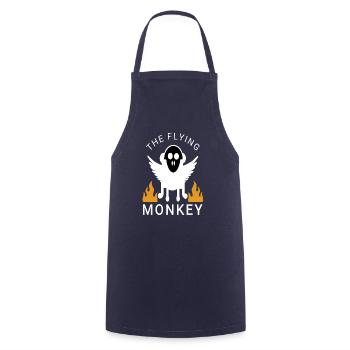 The flying monkey - Kochschürze - Navy - Vorne - AI Model Male 185 dark (185cm)