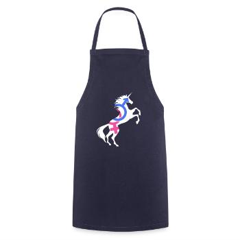 Gender Equality Symbol Unicorn T-Shirt Magical - Cooking Apron - navy - Front - AI Model Male 185 dark (185cm)