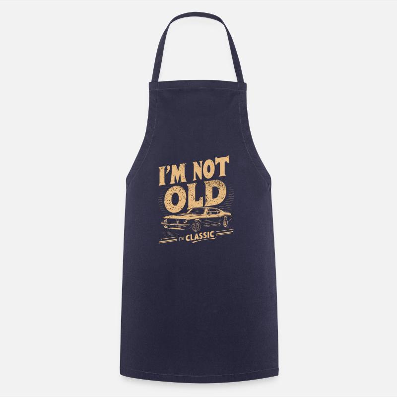 Im not old i am classic - Cooking Apron - navy