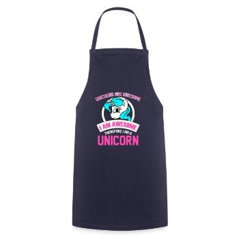 Unicorns Are Awesome I Am Awesome I Am Unicorn Fun - Cooking Apron - navy - Front - AI Model Male 185 dark (185cm)