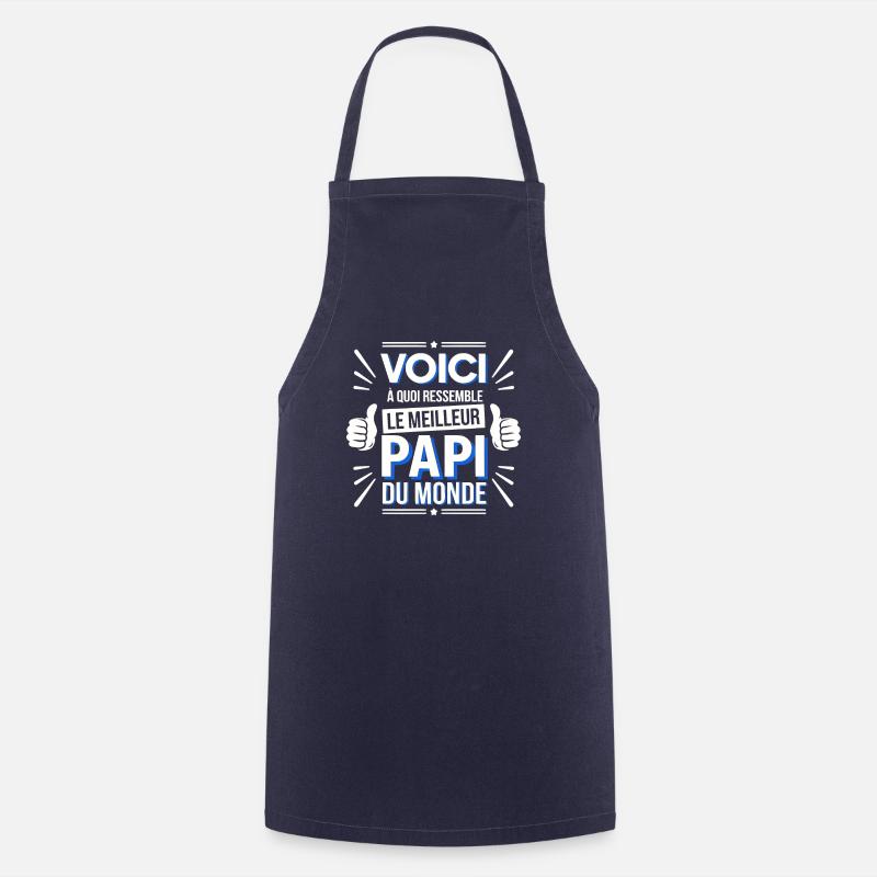 Hier ist das beste Opa der Welt Geschenk - Kochschürze - Navy