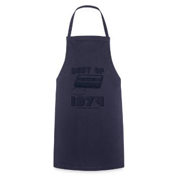 Das Beste aus 1974 Retro Mixtape Vintage 51. Geburtstag - Kochschürze - Navy - Vorne - AI Model Male 185 dark (185cm)