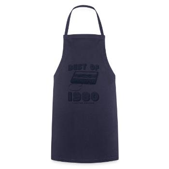 Das Beste aus 1980 Vintage Retro 45. Geburtstag Mixtape - Kochschürze - Navy - Vorne - AI Model Male 185 dark (185cm)