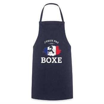 Boxen Ich kann nicht Boxen Boxen Frankreich - Kochschürze - Navy - Vorne - AI Model Male 185 dark (185cm)