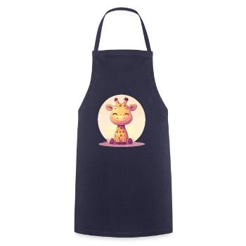 Giraffe for children - Cooking Apron - navy - Front - AI Model Male 185 dark (185cm)
