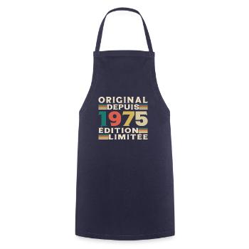 1975 Vintage Retro Geburtstagsgeschenk - Kochschürze - Navy - Vorne - AI Model Male 185 dark (185cm)