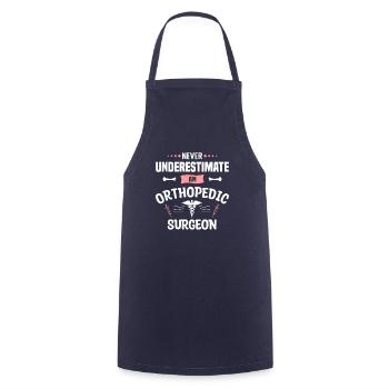 Never Underestimate An Orthopedic Surgeon - Cooking Apron - navy - Front - AI Model Male 185 dark (185cm)