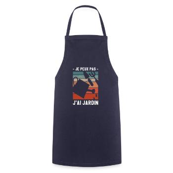 Je Peux Pas J'ai Jardin Jardinage Jardinier - Tablier de cuisine - marine - Devant - AI Model Male 185 dark (185cm)