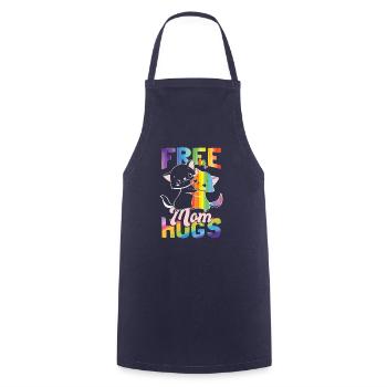 Pride Month | LGBTQ Mom | Lesbische | Schwul - Kochschürze - Navy - Vorne - AI Model Male 185 dark (185cm)
