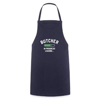 Butcher In Progress Loading Butchery Butchers - Cooking Apron - navy - Front - AI Model Male 185 dark (185cm)
