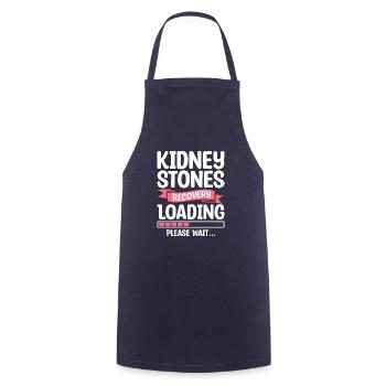 Kidney Stones Recovery Loading Please Wait Surgery - Cooking Apron - navy - Front - AI Model Male 185 dark (185cm)