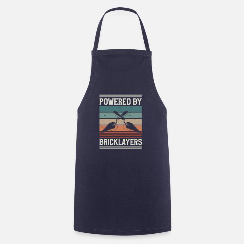 Propulsé par Bricklayers Maçon maçon - Tablier de cuisine - marine
