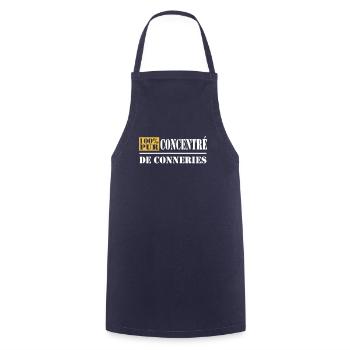 Humour Beauf - Design Amusant pour Homme - Tablier de cuisine - marine - Devant - AI Model Male 185 dark (185cm)