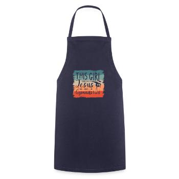 I'm The Crazy Rehab Nurse They Warned You About RN - Cooking Apron - navy - Front - AI Model Male 185 dark (185cm)