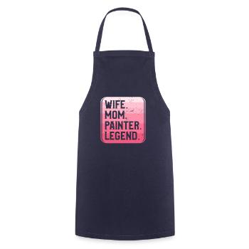 I'm The Crazy Rehab Nurse They Warned You About RN - Cooking Apron - navy - Front - AI Model Male 185 dark (185cm)