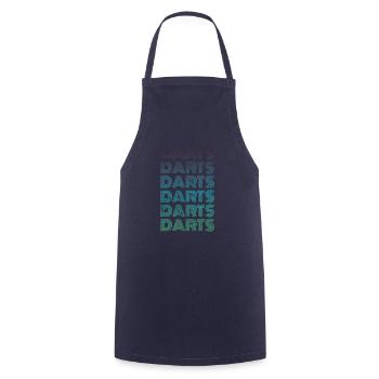 Darts Vintage - Tablier de cuisine - marine - Devant - AI Model Male 185 dark (185cm)