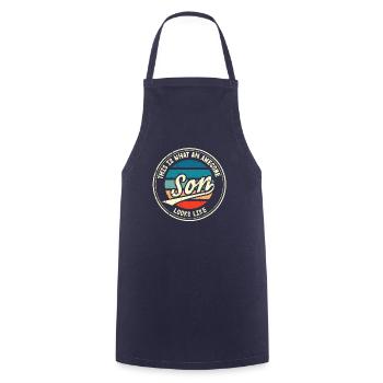 Fils Ressemble Tellement Un Dicton Drôle Idée Cadeau - Tablier de cuisine - marine - Devant - AI Model Male 185 dark (185cm)