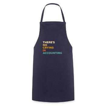 Il n’y a pas de pleurs chez Comptable comptable CPA - Tablier de cuisine - marine - Devant - AI Model Male 185 dark (185cm)