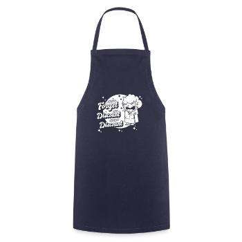 Pensioner Pension Dont Forget My Senior Discount - Cooking Apron - navy - Front - AI Model Male 185 dark (185cm)