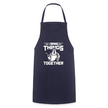 I Bring Things Together Welder Welding Gift Idea - Kochschürze - Navy - Vorne - AI Model Male 185 dark (185cm)