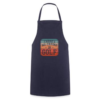 Retro Es gibt kein Weinen Im Golf Golfen Golfer - Kochschürze - Navy - Vorne - AI Model Male 185 dark (185cm)