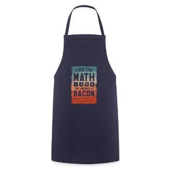 Ich habe nachgerechnet Die Antwort ist Speck - Kochschürze - Navy - Vorne - AI Model Male 185 dark (185cm)