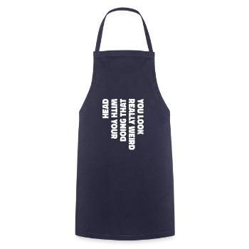 Black Humor Funny - Cooking Apron - navy - Front - AI Model Male 185 dark (185cm)