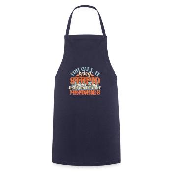 Black humor - Cooking Apron - navy - Front - AI Model Male 185 dark (185cm)