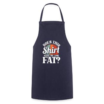 Humour noir Cette chemise me fait-elle paraître grosse - Tablier de cuisine - marine - Devant - AI Model Male 185 dark (185cm)