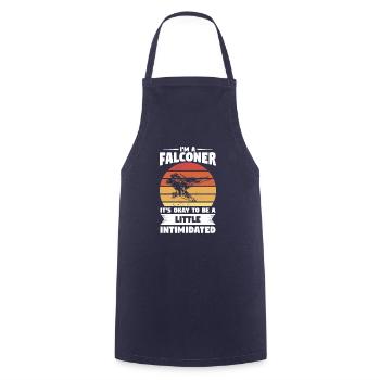 I'm A Falconer It's Okay To Be A Little - Cooking Apron - navy - Front - AI Model Male 185 dark (185cm)